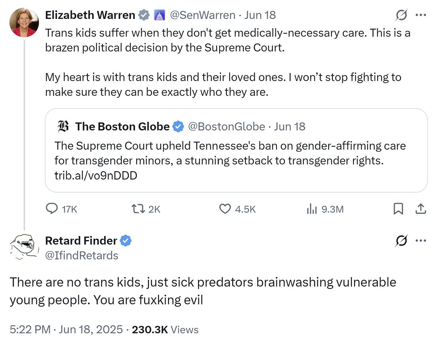 https://x.com/IfindRetards/SenWarren - The Modern Memo