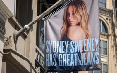 Sydney Sweeney ‘Good Jeans’ Outrage Explained American Eagle "good jeans" ad with Sydney Sweeney.