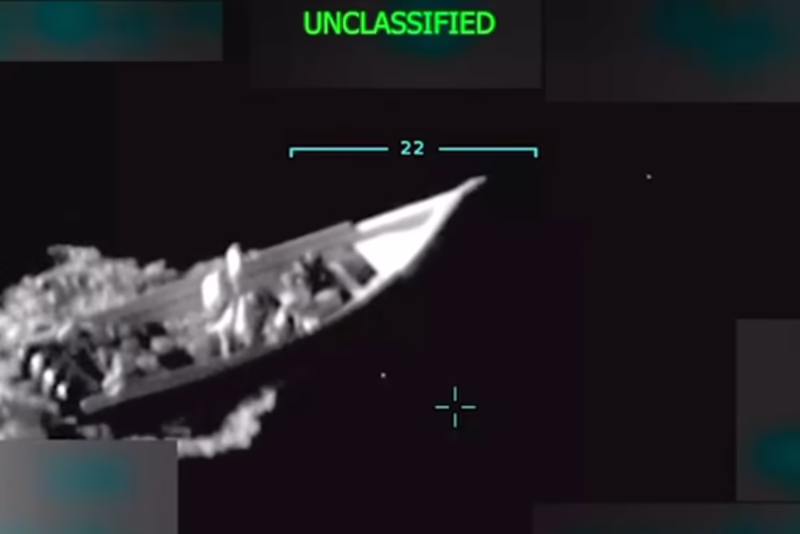 U.S. Strike on Venezuelan Drug Cartel Boat Signals New Era - Credit: @realDonaldTrump/Truth Social
