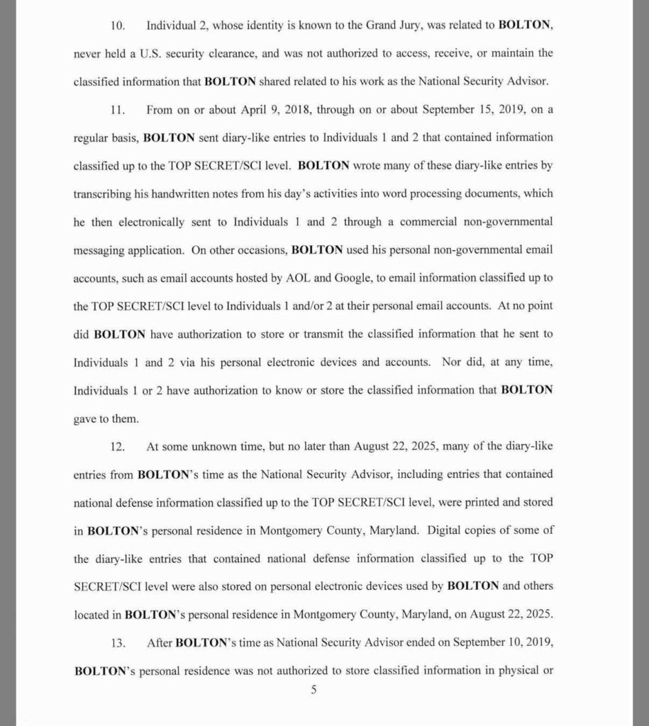 John Bolton Surrenders on Classified Documents Charges