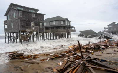 Atlantic Fury: North Carolina Homes Collapse into the Ocean