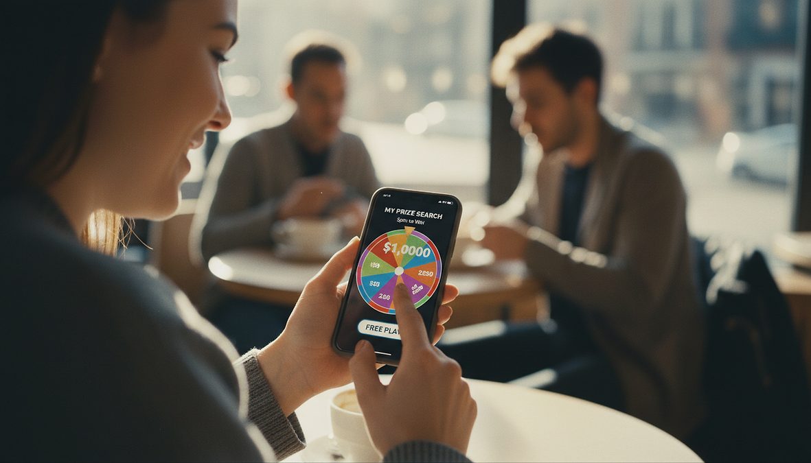 3. Spin a Free Prize Wheel for a Shot at  alt=