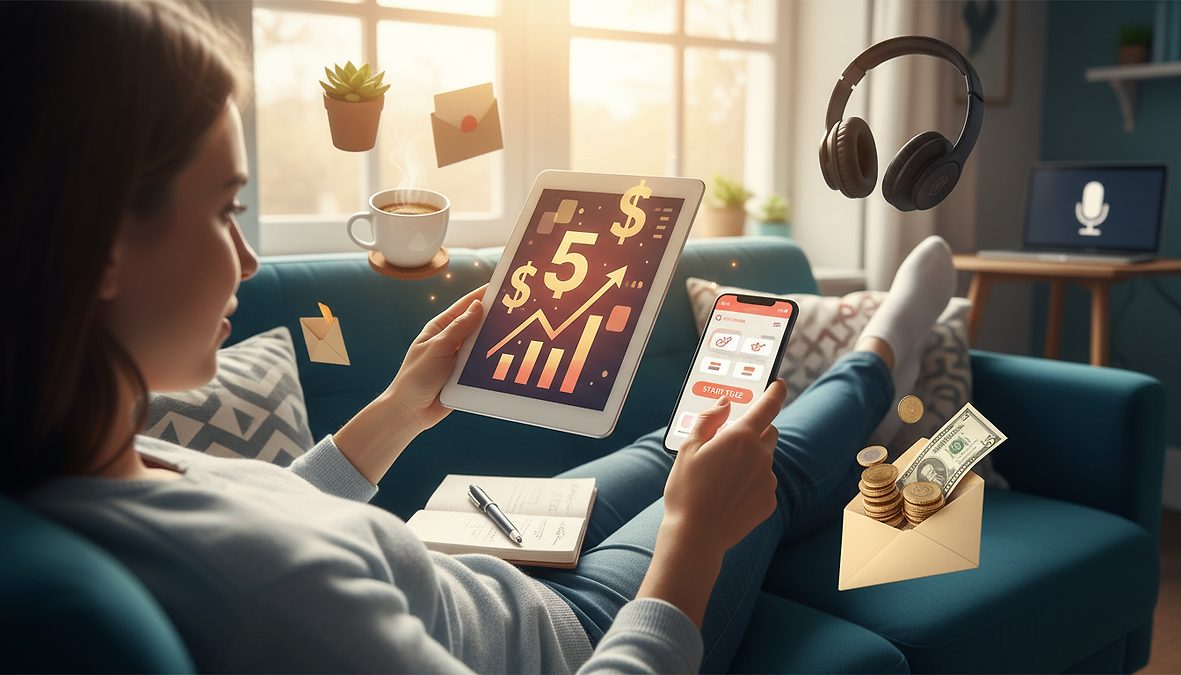 5 Secrets to Earning an Extra $200/Month From Your Couch (It's Easier Than You Think)